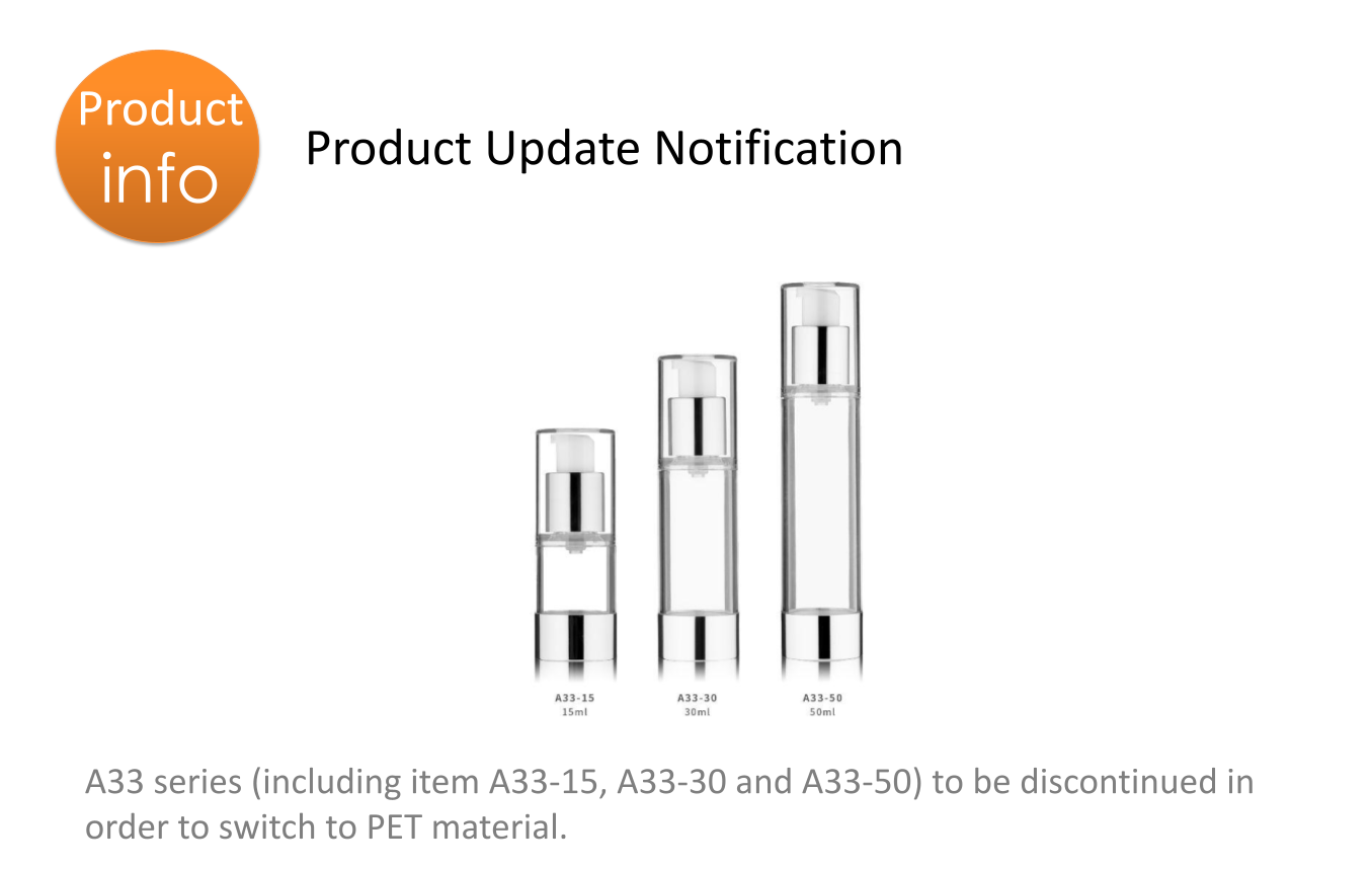 Product update notification - A33 series to be discontinued