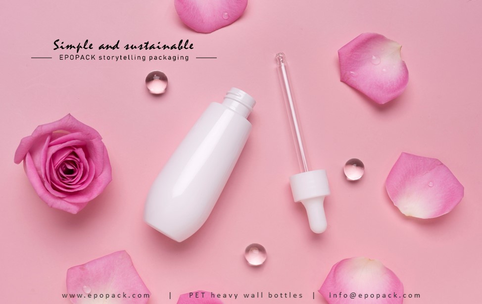 luxury skincare packaging design PET heavy wall bottles