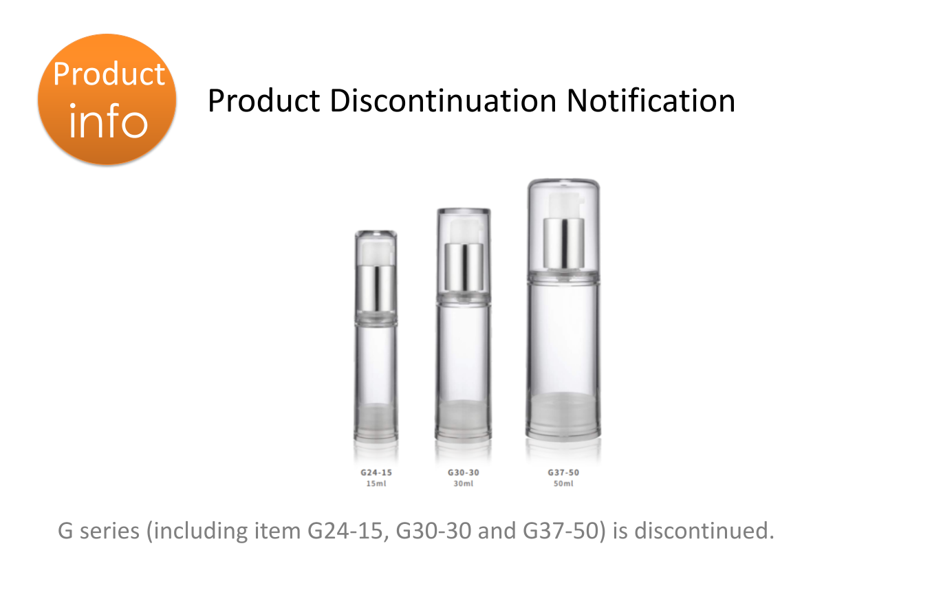 EPOPACK- Product update notification - G series to be discontinued